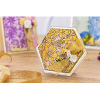Crafter's Companion Bees in the Border A6 Background Layering Stamps (CC-ST-CA-BKBEE)
